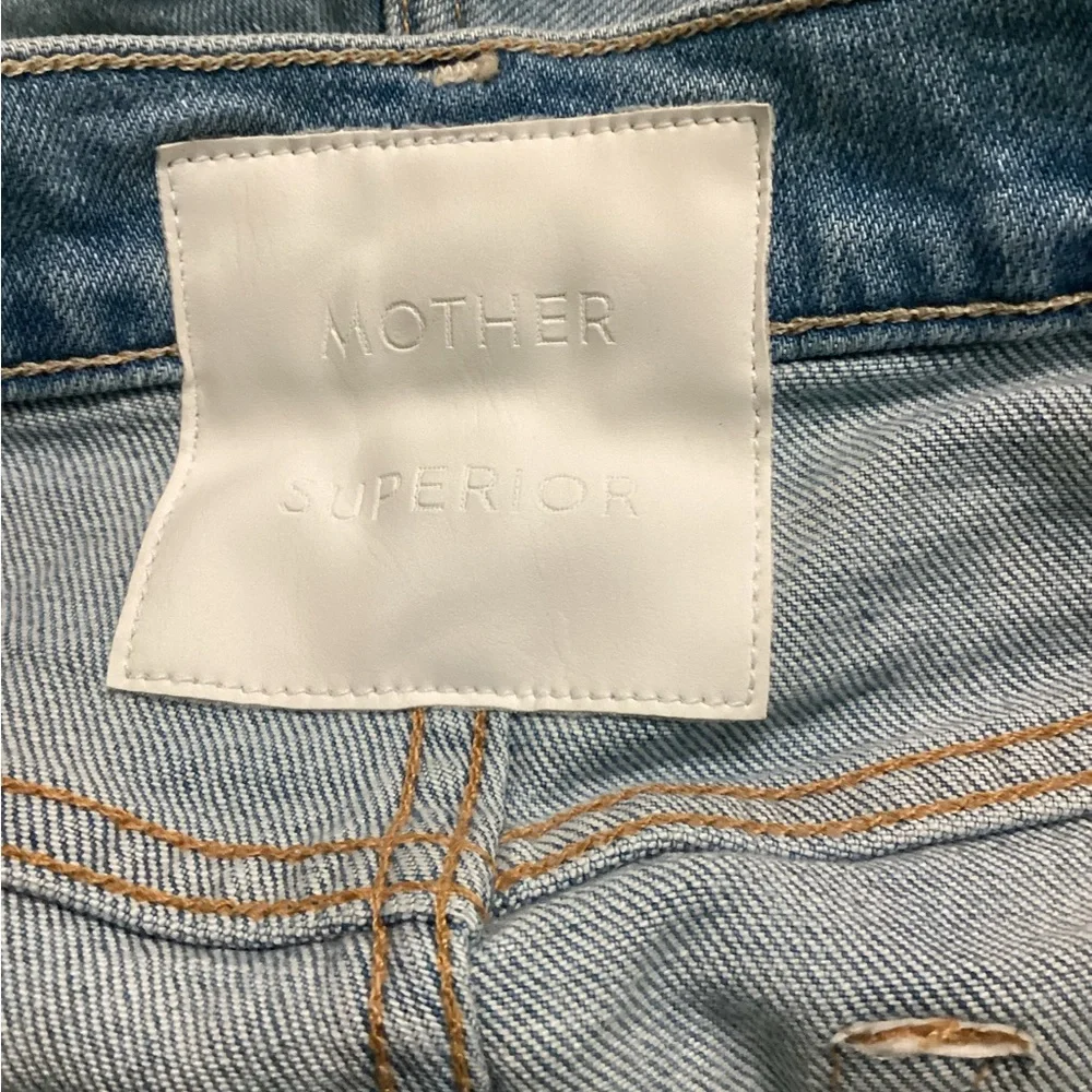 The Teaser Donut Roll Denim Shorts in On My Knees - Picture 5 of 8